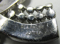 1930s Crown Trifari Designer Alfred Philippe Art Deco Diamante Clip - Thumbnail