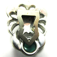 Jewelry Vintage 1930s Dazzling Art Deco Rhinestone Dress Clip - Back - Thumbnail