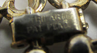 Crown Trifari 1950s Vintage Jewelry Book Piece Diamante Heart Set - Signature - Thumbnail