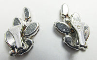 B.A. Ballou Vintage 1930s Retro Dainty Topaz Floral Earrings - Thumbnail