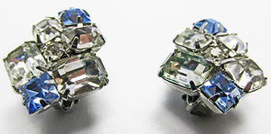 Vintage 1950s Lovely Mid Century Geometric Button Earrings