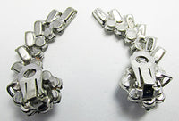 Vintage 1950s Mid Century Stunning Two Tiered Floral Spray Earrings - Thumbnail