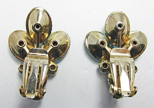 Vintage 1950s Glamorous Mid Century Striking Floral Earrings