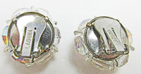 Laguna Vintage Dazzling Mid-Century Crystal Button Style Earrings - Thumbnail