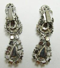 Weiss Vintage Stunning Mid Century 1950s Glamour Drop Earrings