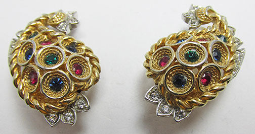 Boucher Vintage Exquisite Retro 1960s Avant-Garde Abstract Earrings