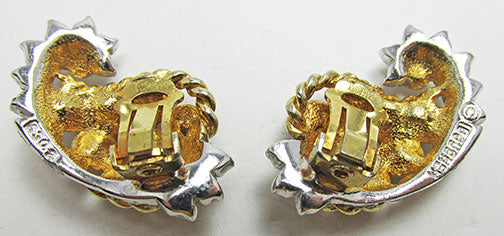 Boucher Vintage Exquisite Retro 1960s Avant-Garde Abstract Earrings