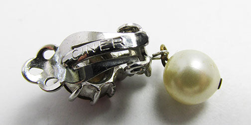 Ciner Vintage Mid Century 1950s Dainty Glamorous Drop Earrings