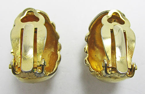 Vintage 1960s Eye-Catching Retro Contemporary Style Hoop Earrings