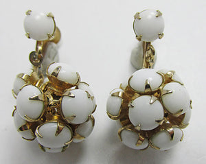 Vintage 1950s Wonderful Mid Century Rhinestone Drop Earrings