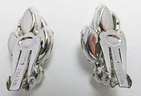 Weiss Vintage 1950s Exquisite Mid Century Clear Rhinestone Earrings - Thumbnail