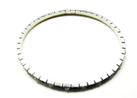 Rare C&H Co. Antique/Vintage Jewelry 1800s Sterling Bangle Bracelet - Side and Inner Circumference - Thumbnail
