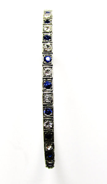 Rare C&H Co. Antique/Vintage Jewelry 1800s Sterling Bangle Bracelet - Front