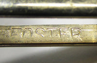 Foster 1950s Men's Designer Vintage Jewelry Unique Gold Cufflinks - Signature - Thumbnail