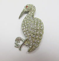 Vintage Book Piece 1930s Beautiful Figural Bird Pin - Thumbnail