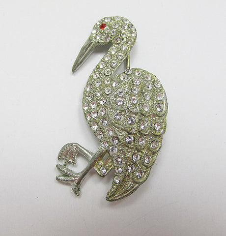 Vintage Book Piece 1930s Beautiful Figural Bird Pin