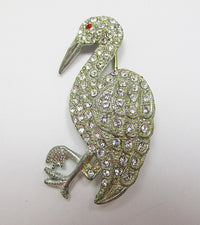 Vintage Book Piece 1930s Beautiful Figural Bird Pin - Thumbnail