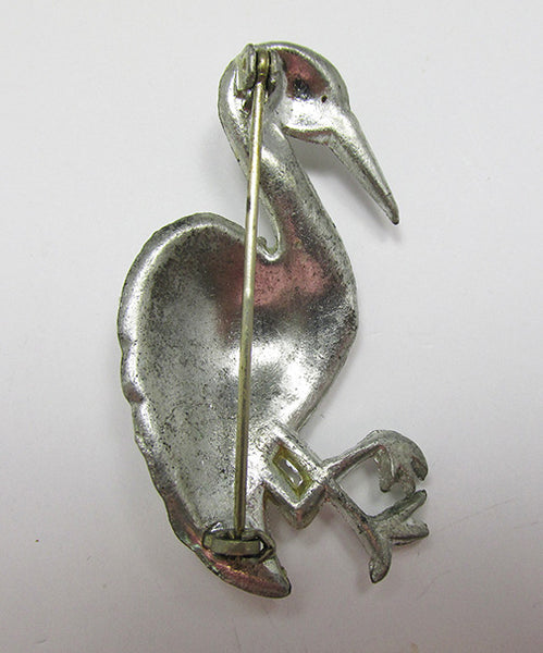 Vintage Book Piece 1930s Beautiful Figural Bird Pin