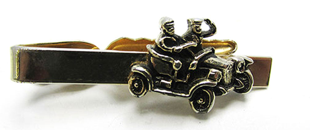Hickok Men's Vintage Jewelry 1960s Retro Model T Figural Tie Clip - Front