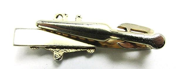 Hickok Men's Vintage Jewelry 1960s Retro Model T Figural Tie Clip - Back