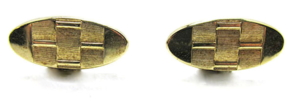 Vintage Men's Jewelry 1960s Distinctive Contemporary Style Cufflinks - Front