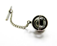 Vintage 1960s Men's Jewelry Timeless Mid-Century Diamante Tie Tack - Front - Thumbnail