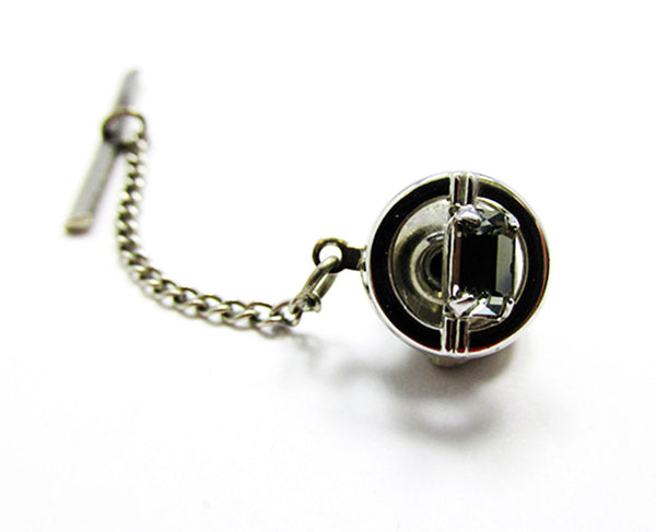 Vintage 1960s Men's Jewelry Timeless Mid-Century Diamante Tie Tack - Front