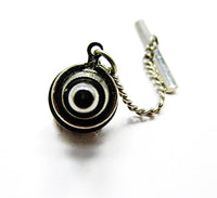 Vintage 1960s Men's Jewelry Timeless Mid-Century Diamante Tie Tack - Back - Thumbnail