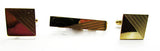 Anson Men's Vintage Jewelry 1950s Gold Filled Tie Clip and Cufflinks - Front