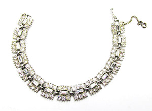 Bogoff Vintage Jewelry 1950s Mid-Century Exquisite Diamante Bracelet - Front