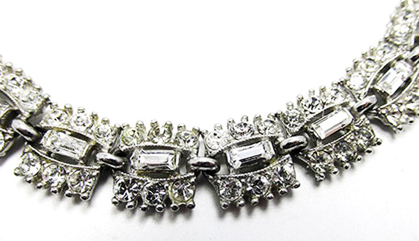 Bogoff Vintage Jewelry 1950s Mid-Century Exquisite Diamante Bracelet - Close Up