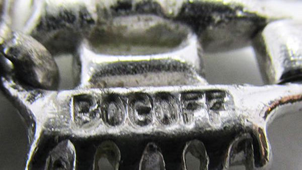 Bogoff Vintage Jewelry 1950s Mid-Century Exquisite Diamante Bracelet - Signature