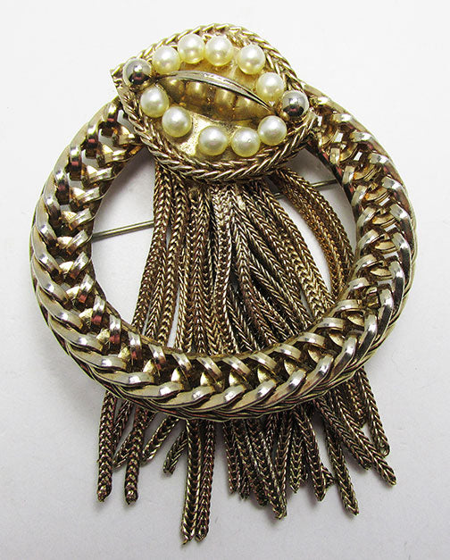 Hobe Vintage Eye-Catching Mid Century 1950s Pearl Pin
