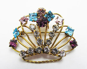 Harry Iskin Vintage 1940s Striking Gold Filled Crown Pin/Necklace