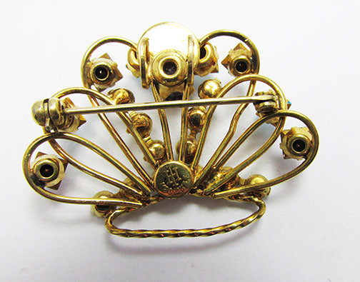 Harry Iskin Vintage 1940s Striking Gold Filled Crown Pin/Necklace