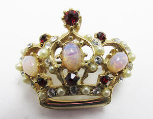 Vintage Mid Century 1950s Dainty Collectible Crown Pin