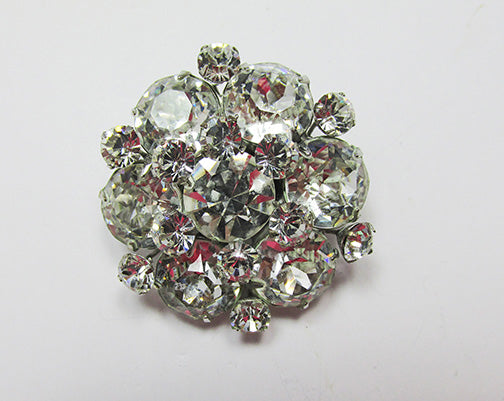 Kramer N.Y. Vintage 1940s Dazzling Three Dimensional Pin