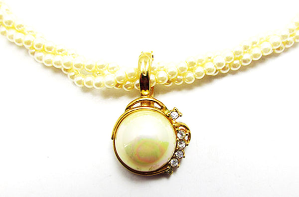 Roman 1970s Vintage Jewelry Contemporary Pearl Necklace and Enhancer - Enhancer