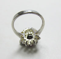 Lovely Vintage Retro Sterling Silver Gemstone Fashion Ring - Thumbnail