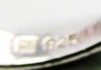 Vintage 1990s Dazzling Sterling Silver Synthetic Gemstone Ring - Thumbnail