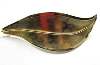 Vintage 1960s Bold Mid-Century Contemporary Style Leaf Pin - Front - Thumbnail