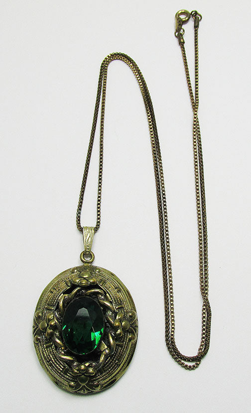 Antique/Vintage Beautiful 1910s Edwardian Brass Pendant