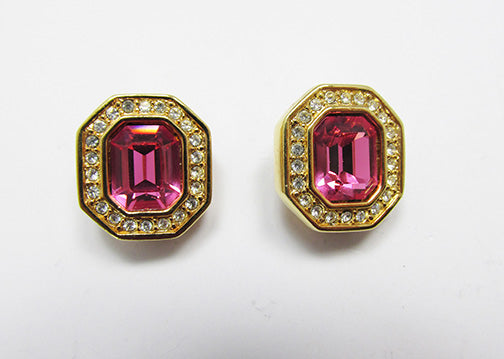 Swarovski Vintage 1970s Contemporary Style Geometric Earrings