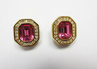 Swarovski Vintage 1970s Contemporary Style Geometric Earrings - Thumbnail