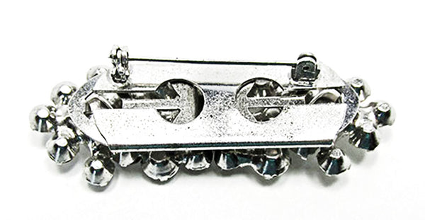1930s Vintage Art Deco Geometric Diamante Duette