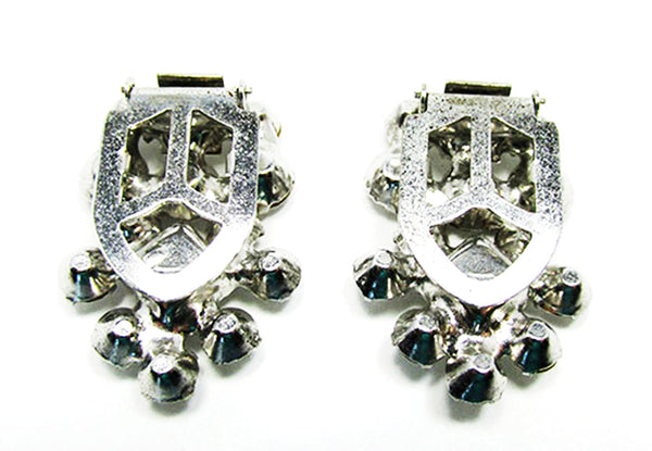1930s Vintage Art Deco Geometric Diamante Duette