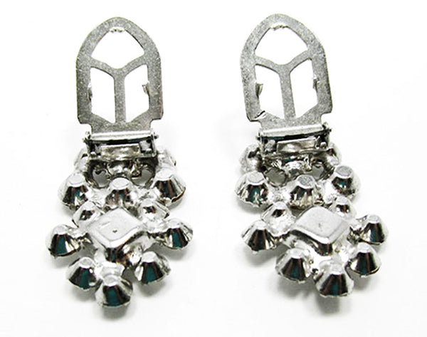 1930s Vintage Art Deco Geometric Diamante Duette