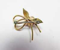 Krementz Vintage 1950s Mid Century Dainty Floral Bouquet Pin - Thumbnail