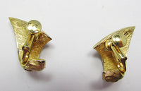 Jomaz Vintage Gorgeous Abstract Rhinestone Button Earrings - Thumbnail