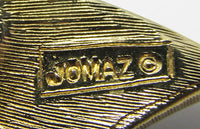 Jomaz Vintage Gorgeous Abstract Rhinestone Button Earrings - Thumbnail